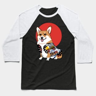 Yakuza Corgi Baseball T-Shirt